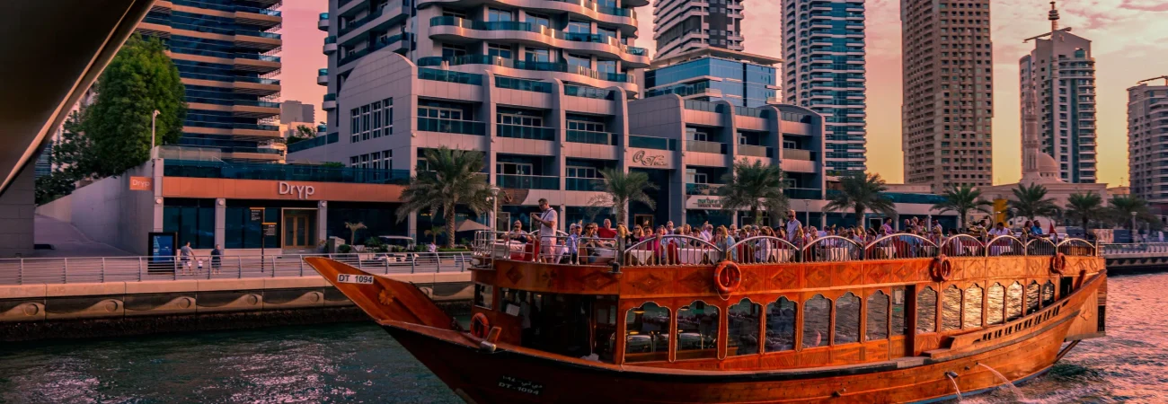 Dubai City Tour - Dhow Cruise Marina Dubai - Sunset