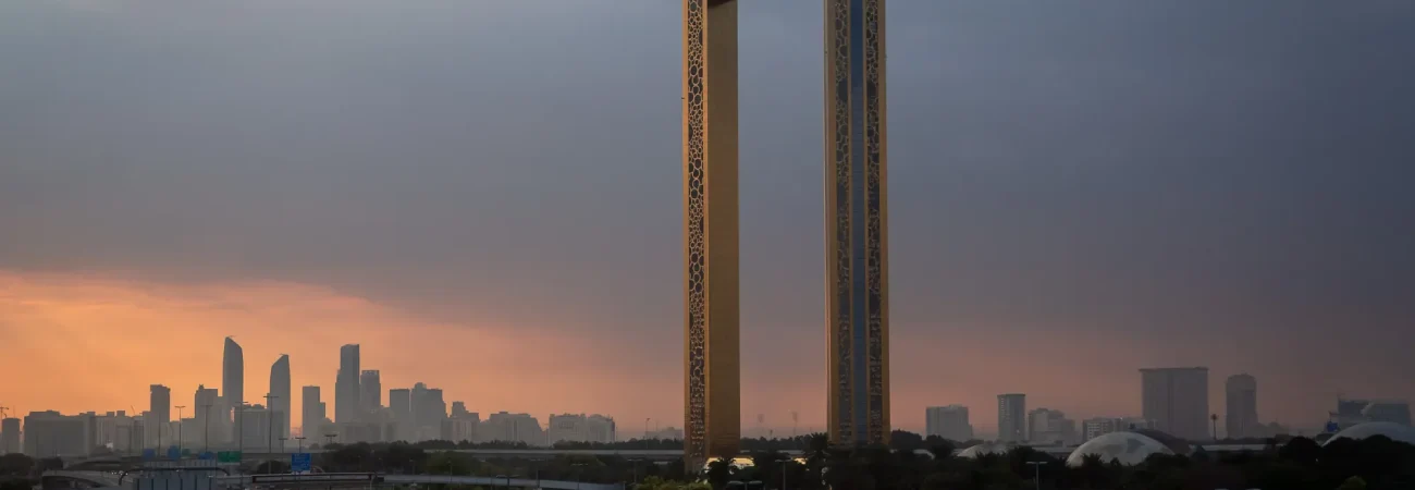 Dubai Frame - Rainy day