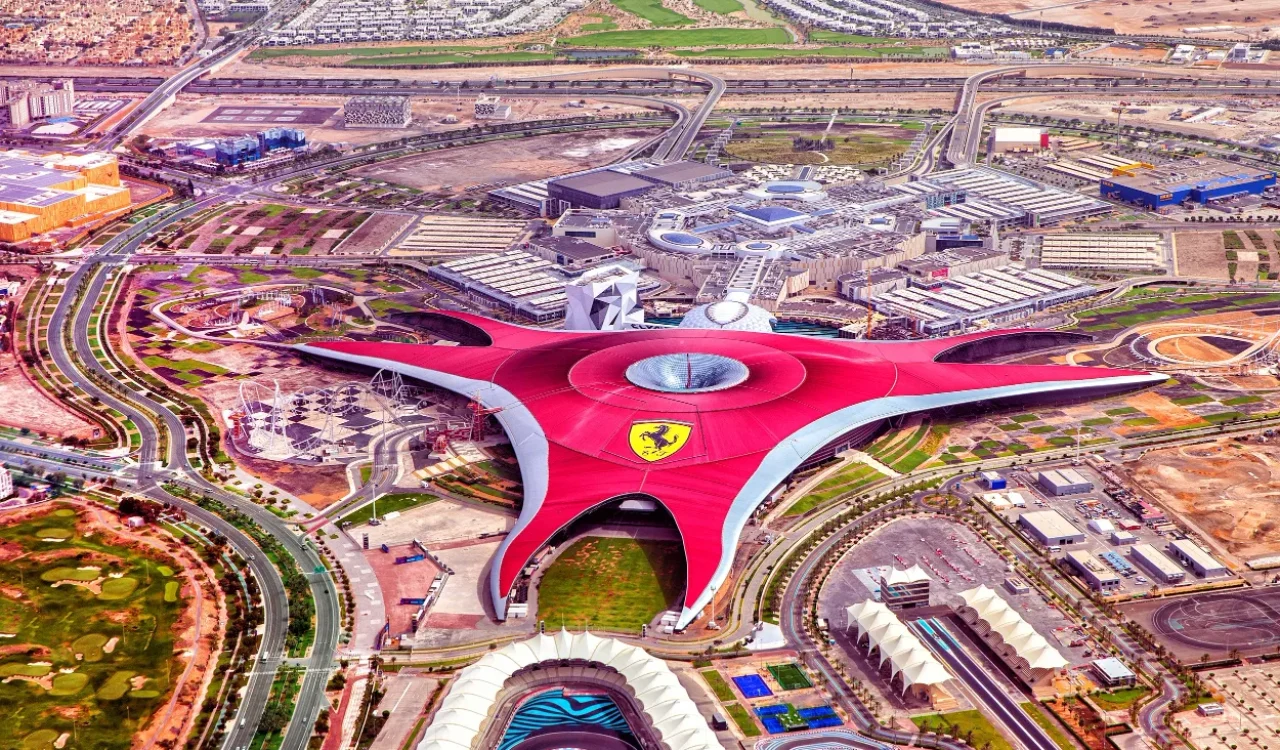 Abu Dhabi City Tour - Ferrari World Abu Dhabi - Aerial View