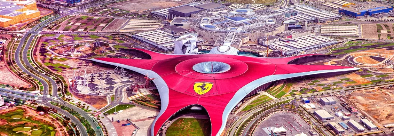 Abu Dhabi City Tour - Ferrari World Abu Dhabi - Aerial View