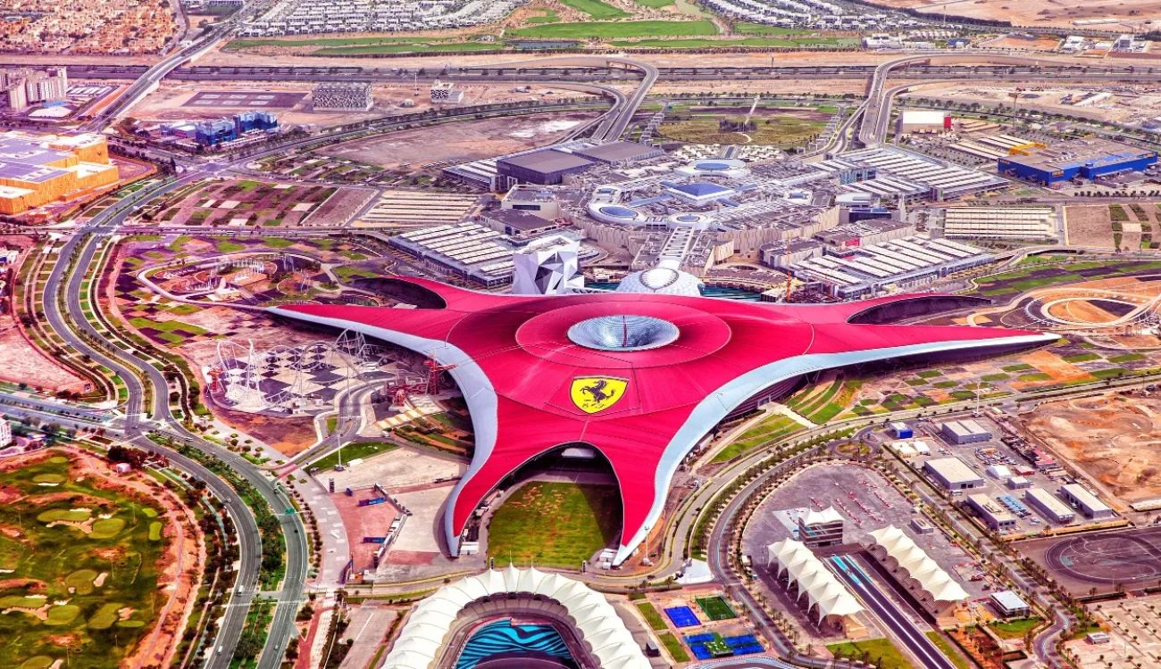 Abu Dhabi City Tour - Ferrari World Abu Dhabi - Aerial View