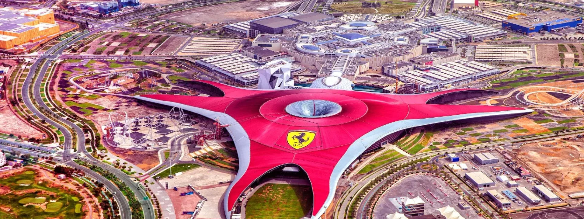 Abu Dhabi City Tour - Ferrari World Abu Dhabi - Aerial View