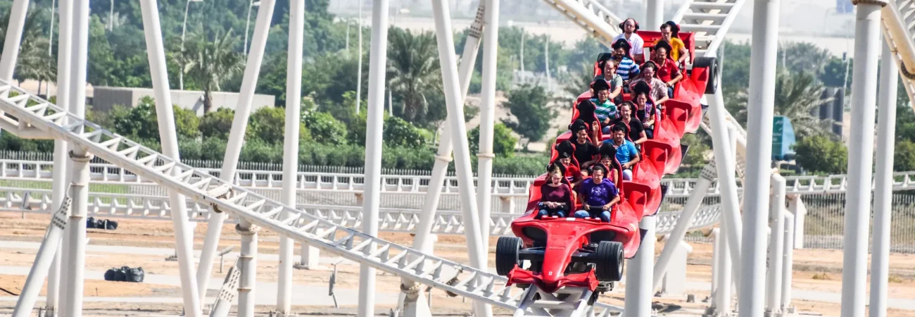 Ferrari World Abu Dhabi - Formula Rossa, Roller Coaster.