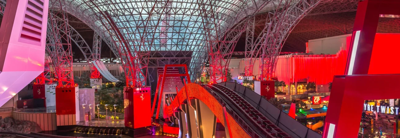 Ferrari World Abu Dhabi - Indoor Amusement Park.