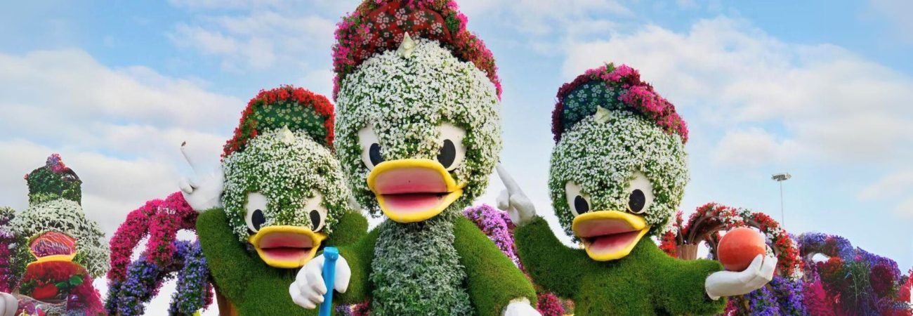 Miracle Garden Dubai - Ducktales Characters - Banner