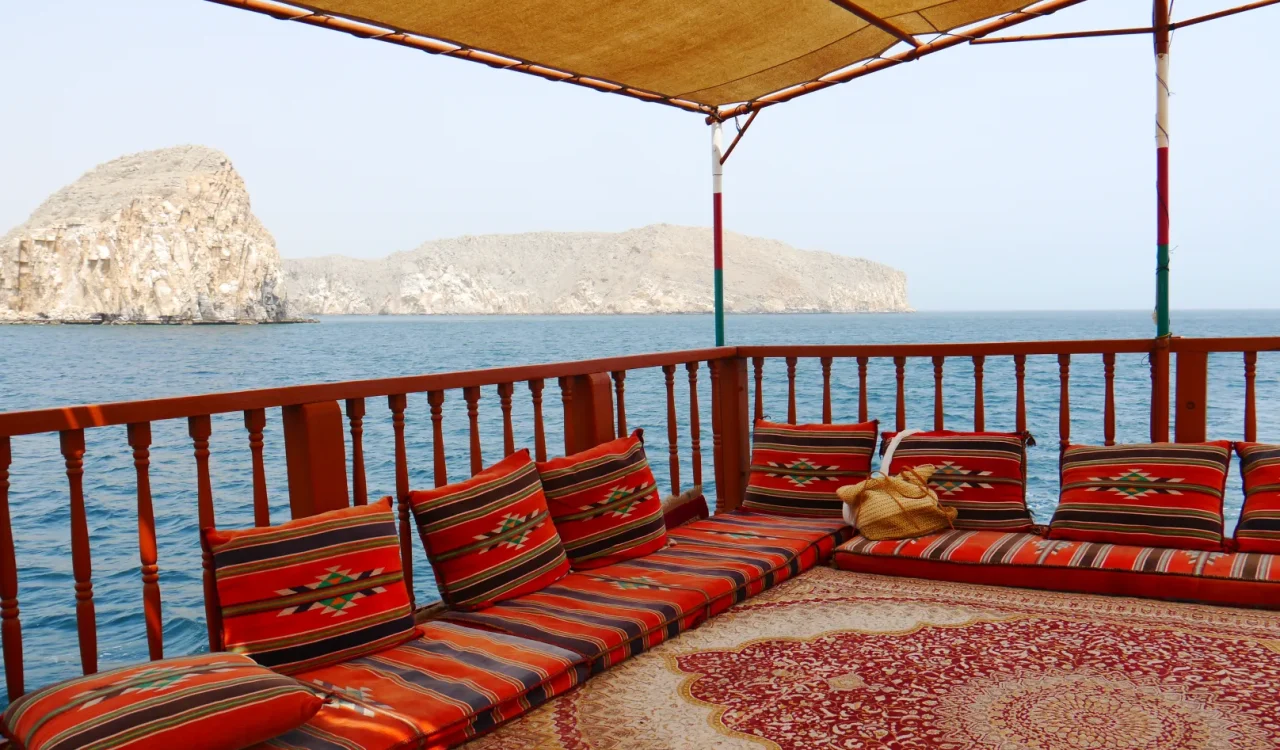 Musandam Oman - Inside a Dhow Boat