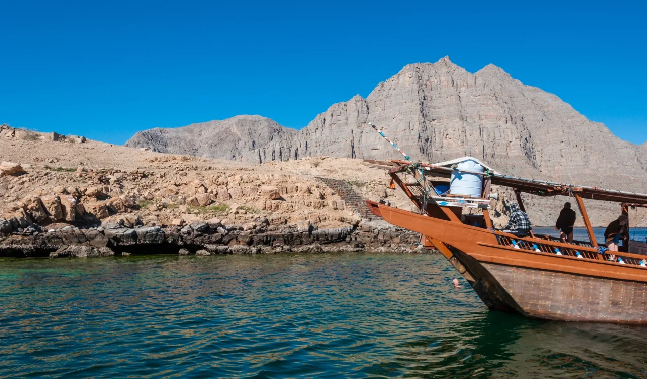 Musandam Oman - Traditional Dhow Boat