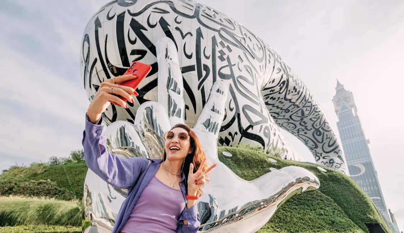 Museum of The Future Dubai - Visitor taking Selfie